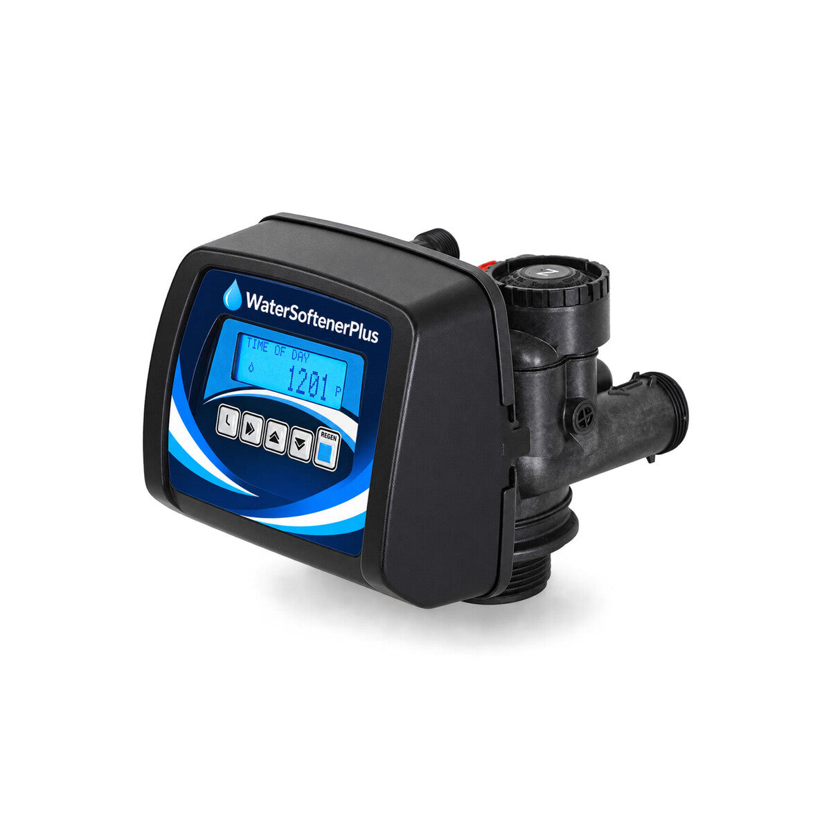 NWS Backwash-Only Filter Control Valve — complete product with WSP control face, white background