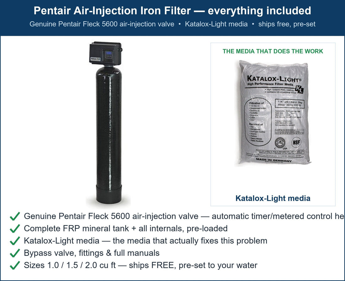 Pentair Black Manganese Stains Filter