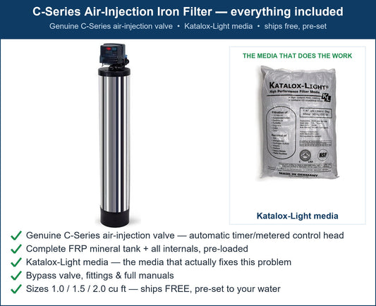 C-Series Metallic-Tasting Water Filter
