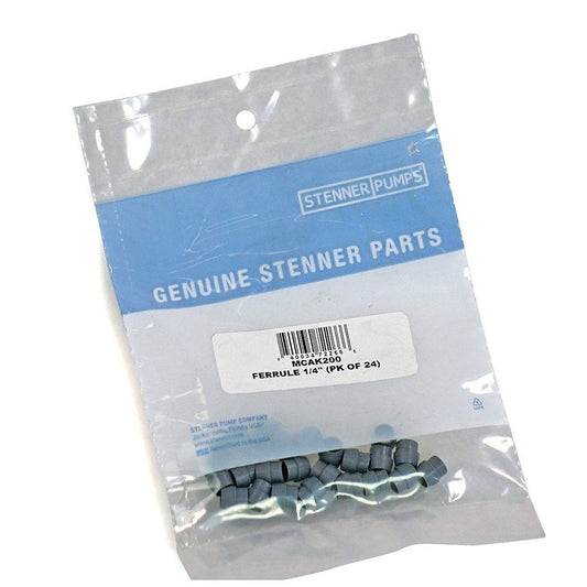 STMCAK200-24 Stenner 1/4 Ferrules: Precision Chemical Feed Pump Accessories for Reliable Water Treatment