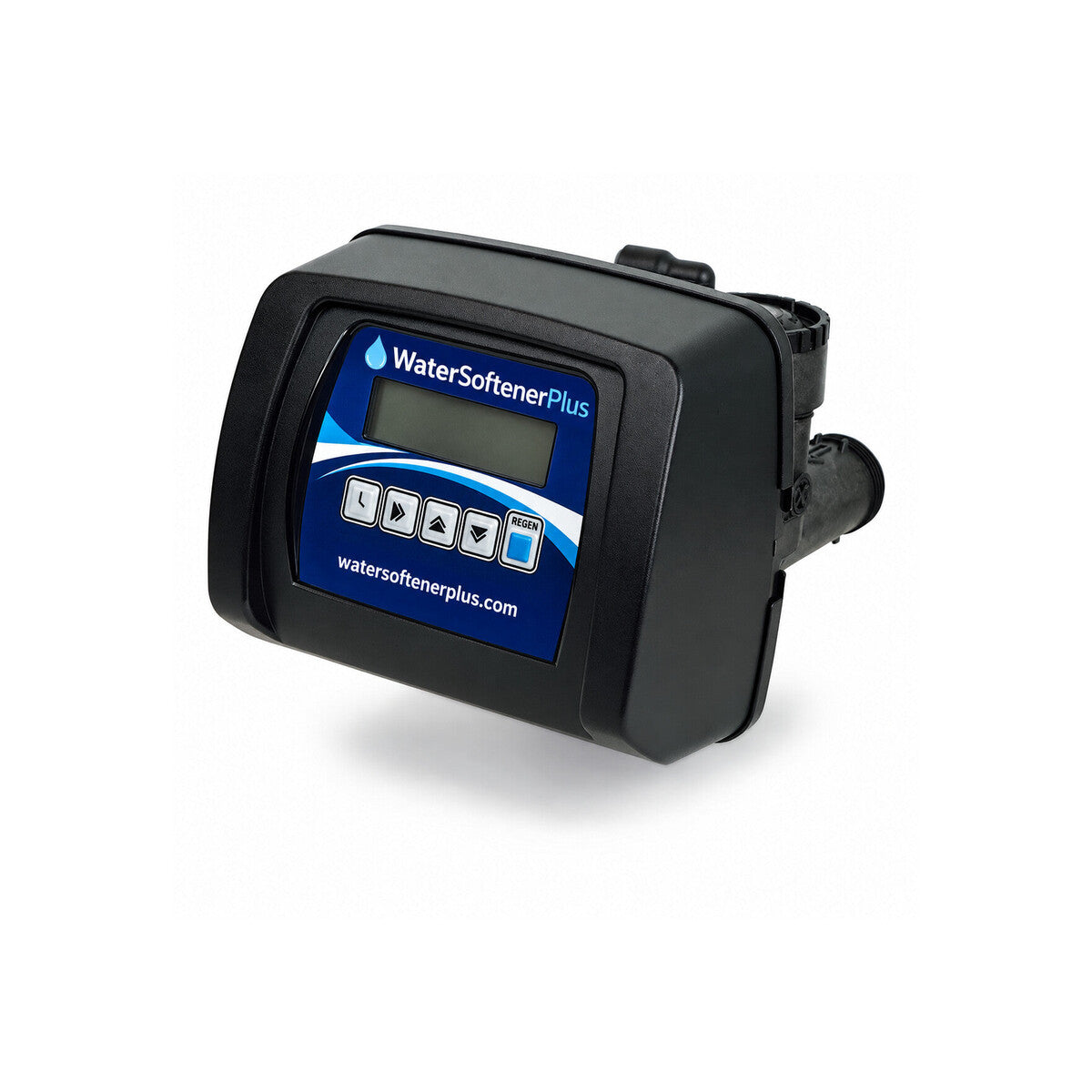 1-inch Nelsen Water Meter Control Valve — NWS-10M-0.0, Nelsen Water 1" Meter Control Valve, V1NUDME-NW — complete product with WSP control face on white background